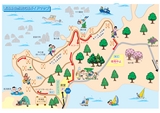 青海島自然研究路ガイドマップ